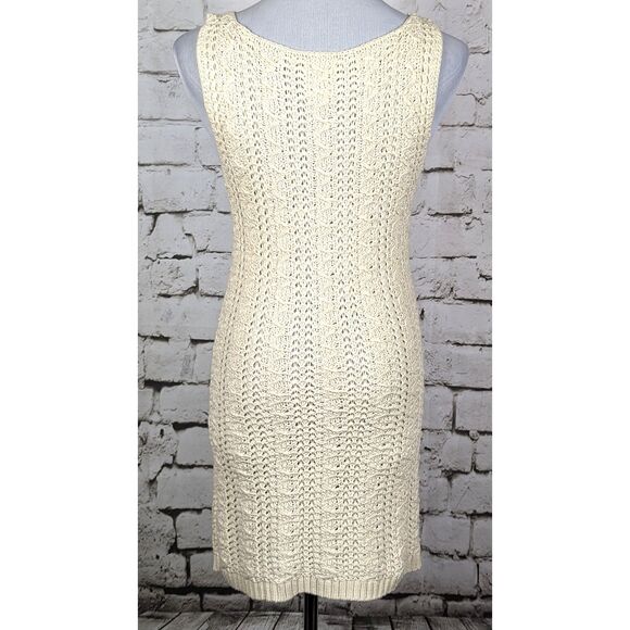 ANTHROPOLOGIE Far Away From Close Wool-Blend Crochet Knit Tank Dress Small - Picture 6 of 8
